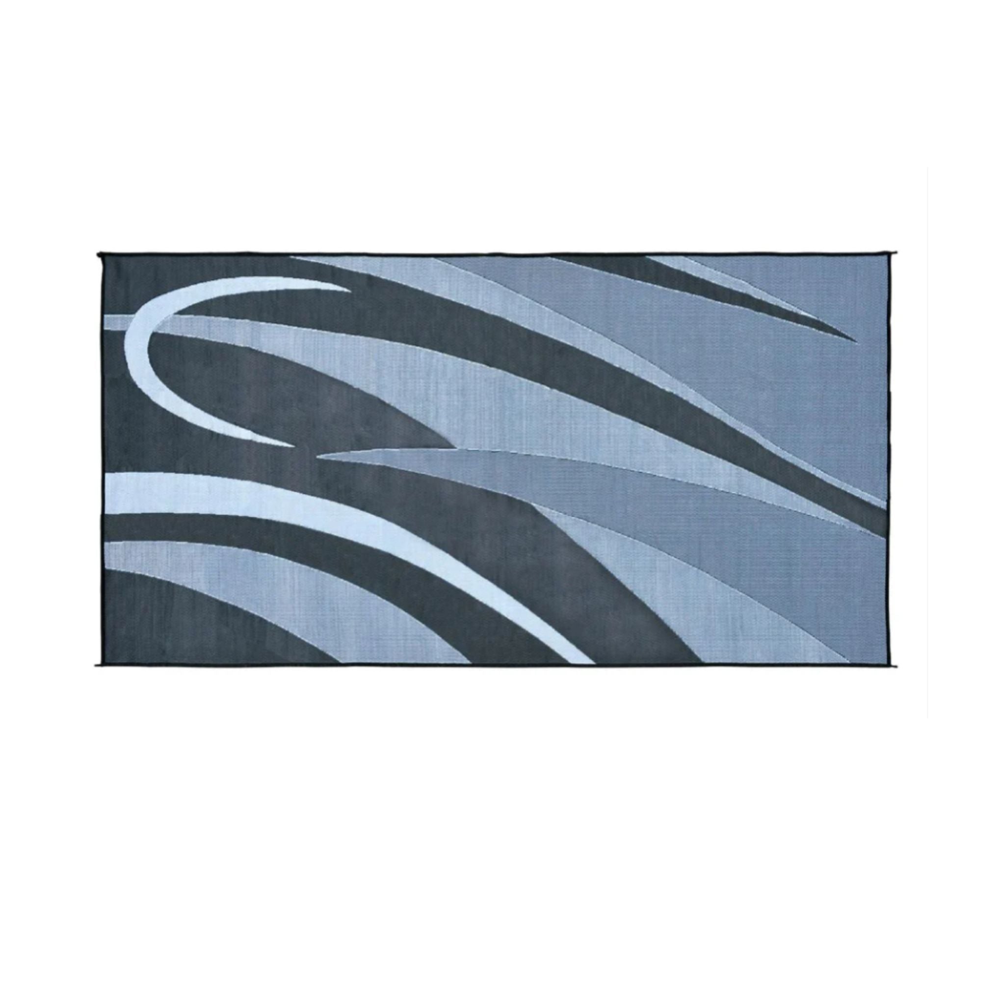 2.4m x 3.6m - PPE Outdoor Mats - Black Swirl