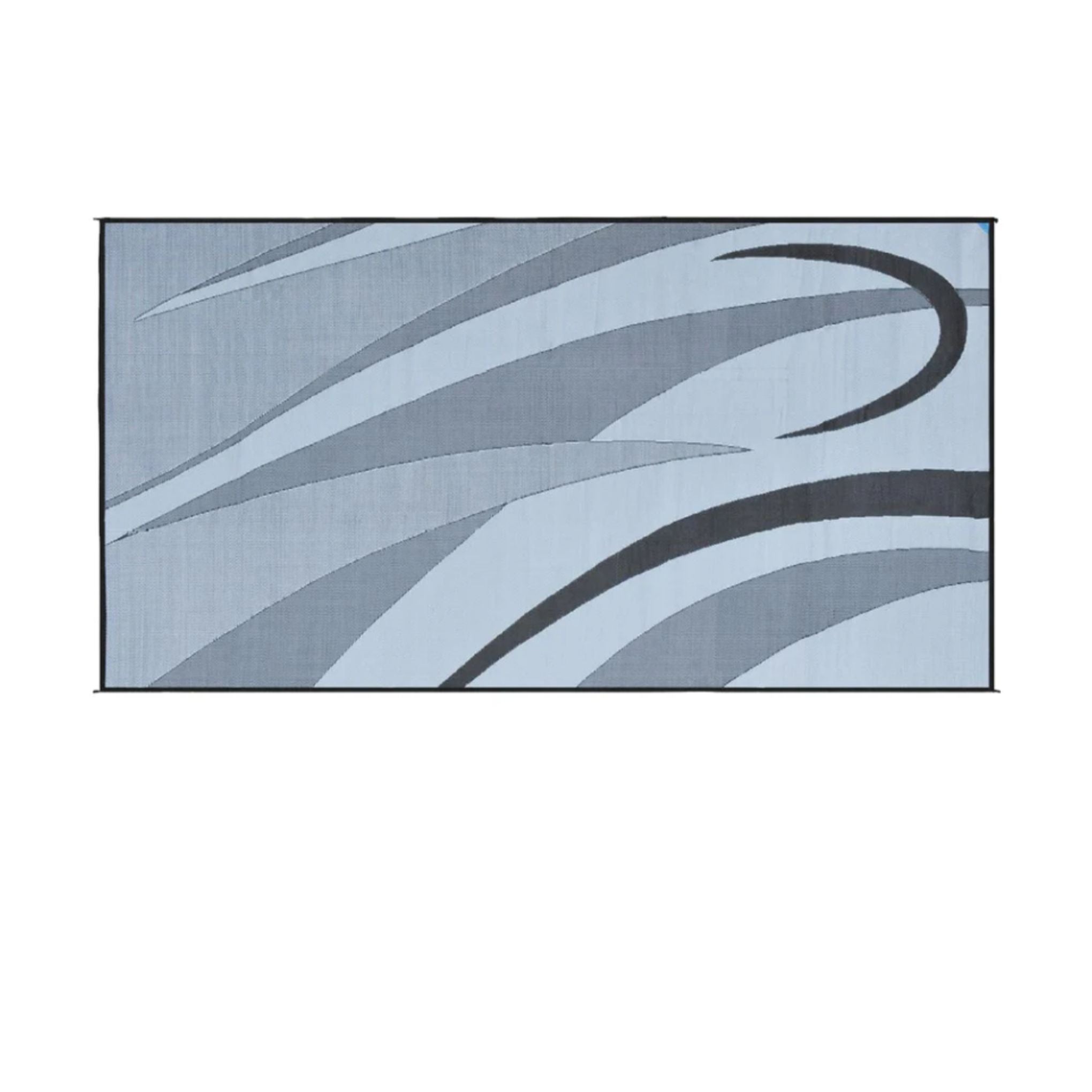 2.4m x 3.6m - PPE Outdoor Mats - Black Swirl